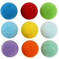 thumbnail image 1 of Guirnalda de bolas Guirnalda de pompones colorida hecha a mano 28 bolas Guirnaldas de bolas de fieltro para decoración colgante de pared de árbol de Navidad (8 juegos), 1 of 5