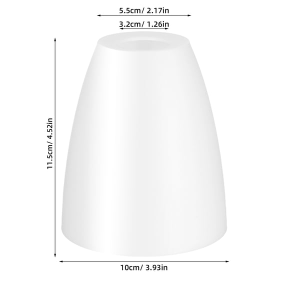 TEHAUX 2-Pack Small White Light Shades Replacement for Table Lamps, Office Use, and Easy to Install