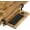 Rustic Brown, variant on KMT01 Under Desk Keyboard Tray, Pull-Out Keyboard & Mouse Platform with C-Clamp, 25.6 x 11.8 in Space-Saving Ergonomic Slide-Out Drawer, Black Carbon Fiber