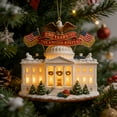 thumbnail image 5 of 250th Anniversary USA Ornament, White House Design Patriotic 250 Years Decor Holiday Hanging Collectible for History Lovers, Home Patriotic Decorations, 5 of 6