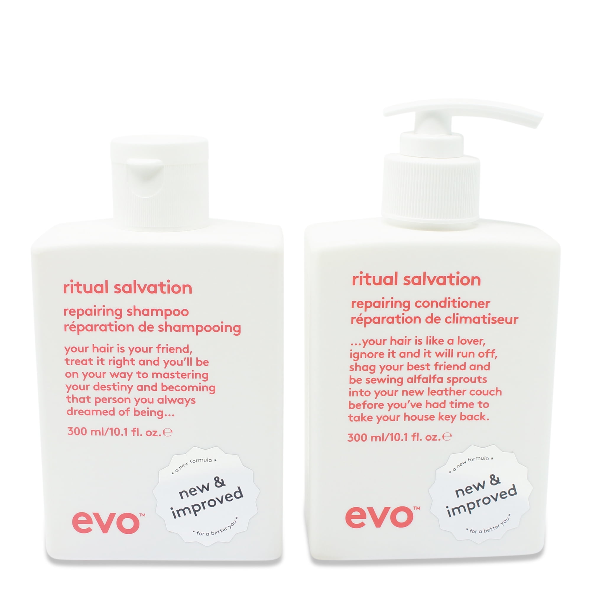 EVO Ritual Salvation Repairing Shampoo & Conditioner 10.14 Oz Combo Pack -