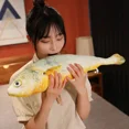 thumbnail image 4 of Jouets en Peluche Poisson Crocodile Jaune de Simulation 30-180 cm, Poupées de Poissons de Mer Réalistes, Coussin Décoratif Doux et Amusant, Coussin de Sommeil, Cadeau, 4 of 4