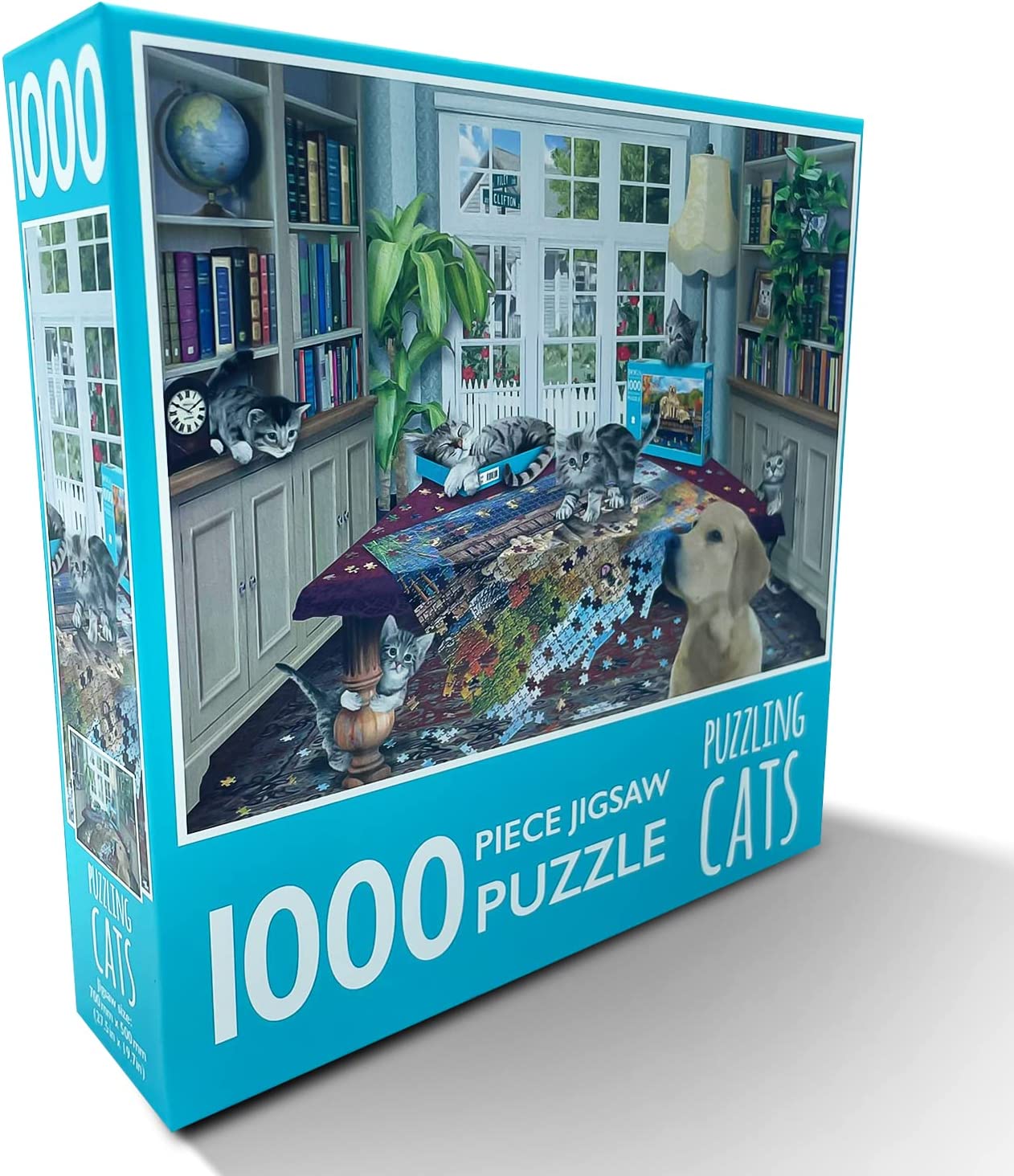 Katzenpuzzle 1000 Teile Für Erwachsene - Collage Design, 50x70 Cm, Mit Poster