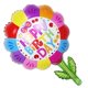 thumbnail image 2 of KAKOWELY Globos de Mylar de aluminio con diseño de flores y helio para decoración de fiestas infantiles (pastel rojo), 2 of 3