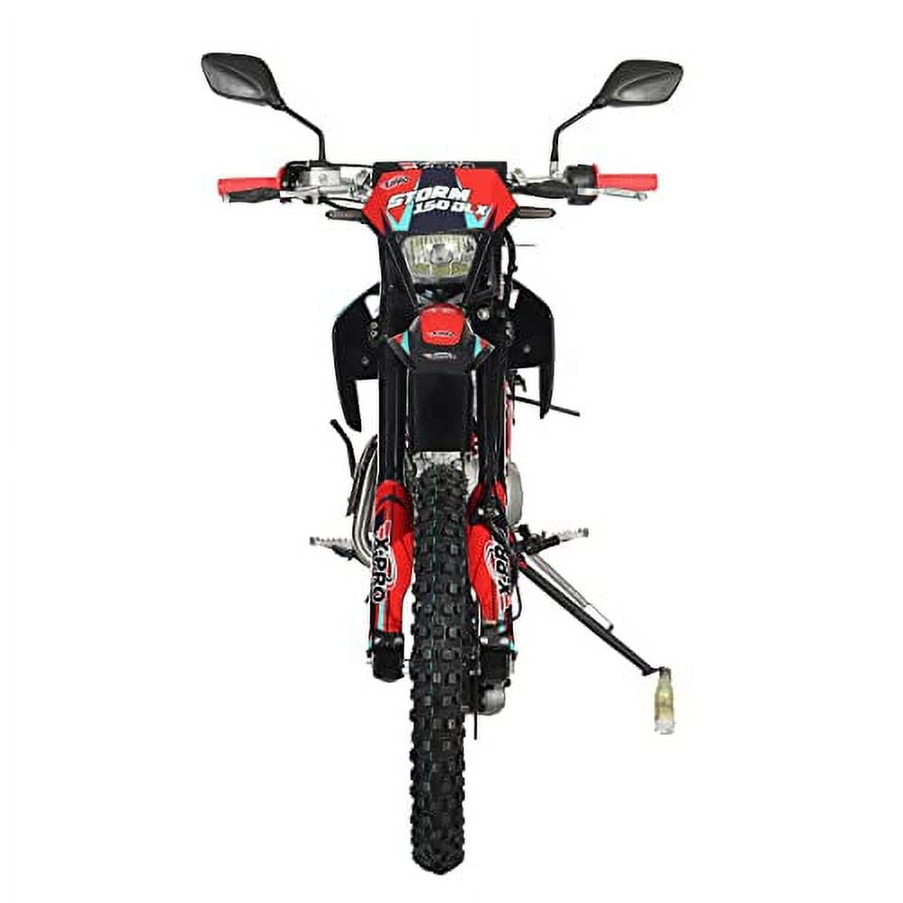 X-Pro Brand New 150cc Gas Pit Dirt Bike with All lights, 4-Speed Manual Transmission, 19"/16" Tires