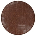 thumbnail image 5 of Simpli Home Connor Boho Round 34 inch Round Coffee Table Pouf in Distressed Brown Genuine Leather, 5 of 11