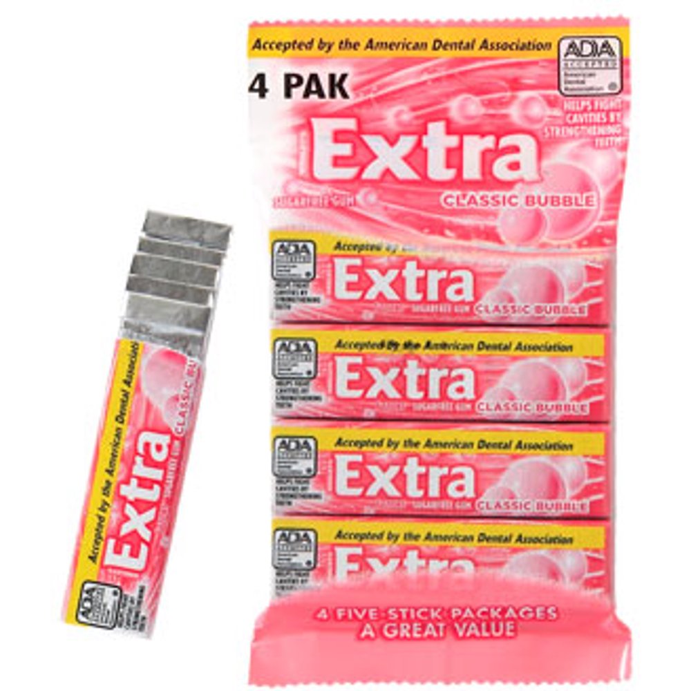 Wrigley's Extra Classic Gum Extra, 4 Ct
