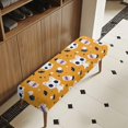 thumbnail image 3 of XYZCANDO Polyester Spandex Fabric Rectangular Long Bench Slipcover for Hotel Bedroom, Anti Scratch Washable Bench Covers, Cat Mushroom Pattern, 3 of 9