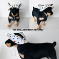 thumbnail image 5 of Harikaji Small Dog Round Hat, Pet Caps with Ear Hole, Brim Bucket Cat Hat Outdoor Sun Protection Neck Strap Adjustable for Small Medium Puppy Doggy Cats Polka Dot L, 5 of 5