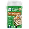 Gerber 2nd Foods Organic for Baby Grain & Grow Oatmeal Baby Cereal, Millet Quinoa, 8 oz Canister