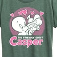 thumbnail image 3 of Casper the Friendly Ghost - Casper And Wendy Love - Women's Short Sleeve Graphic T-Shirt, 3 of 5