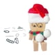 thumbnail image 1 of Adorno de muñeca de madera con pies temblorosos para salpicadero de coche compacto en miniatura Estilo B, 1 of 9