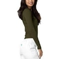 thumbnail image 3 of Adar Women's Comfort Long Sleeve T-Shirt Underscrub Tee, Style 2927, 3 of 7