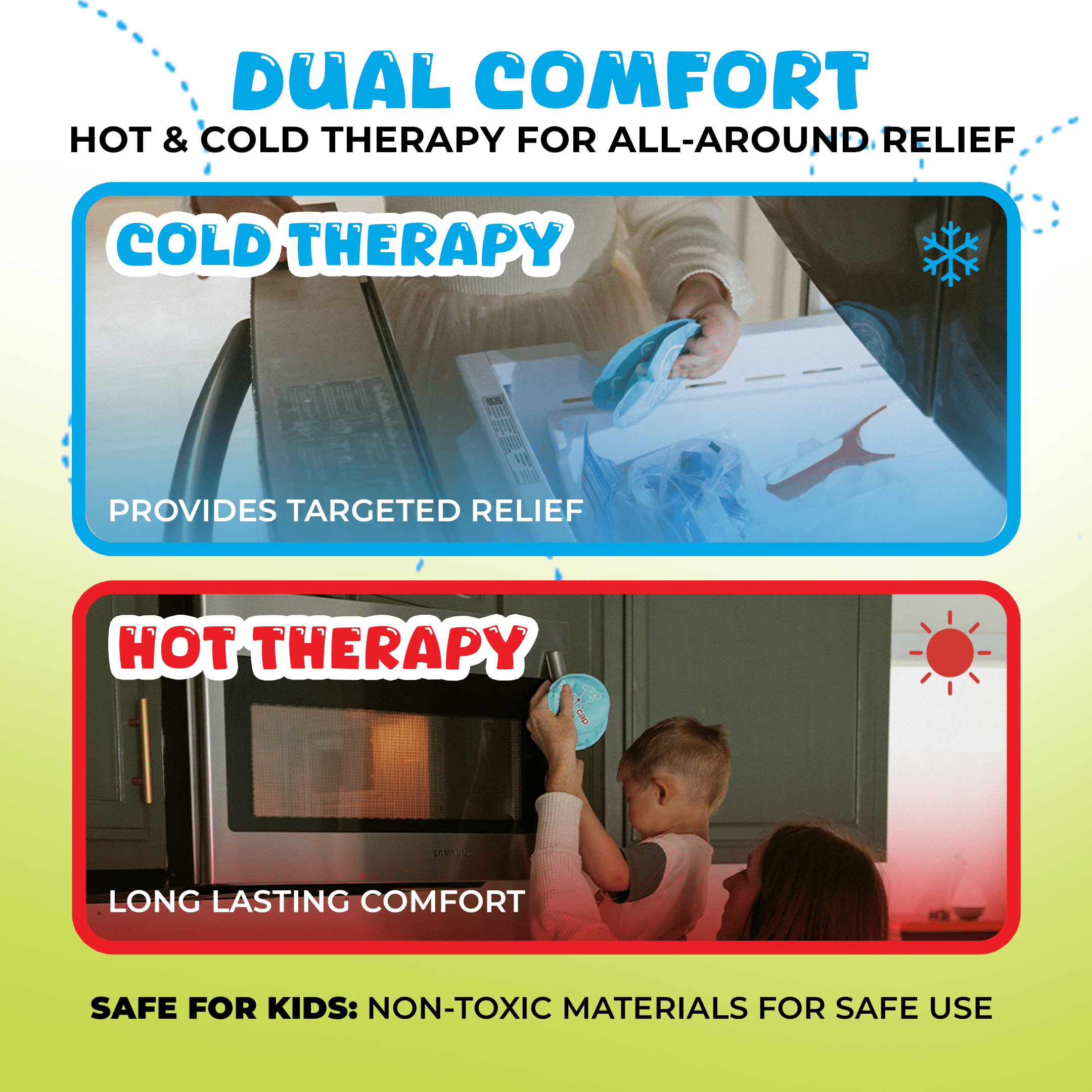 Ouchie Cap Kids Ear Ache Relief Cap, Hot/Cold Therapy