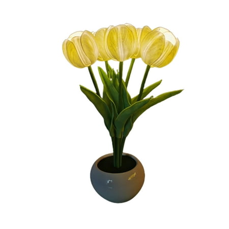 

Handmade Tulip Night Light DIY Home Decoration Simulation Flower Bedroom Sleeping Table lamp Children Girl Couple Friends Gift Atmosphere Decoration Desk Ornaments