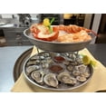 Seafood Tower Set 3-Tier with Aluminum Trays & Stand | Elevate Your Seafood Presentation & Entertaining Experience