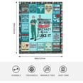 thumbnail image 4 of Doctor Gifts for Men Women, Blue Doctor Themed Blanket for Doctors Dr Physicians, Appreciation Retirement Blanket Gifts for Doctors, Unique Graduation Gifts for Medical Students 60"x50", 4 of 5