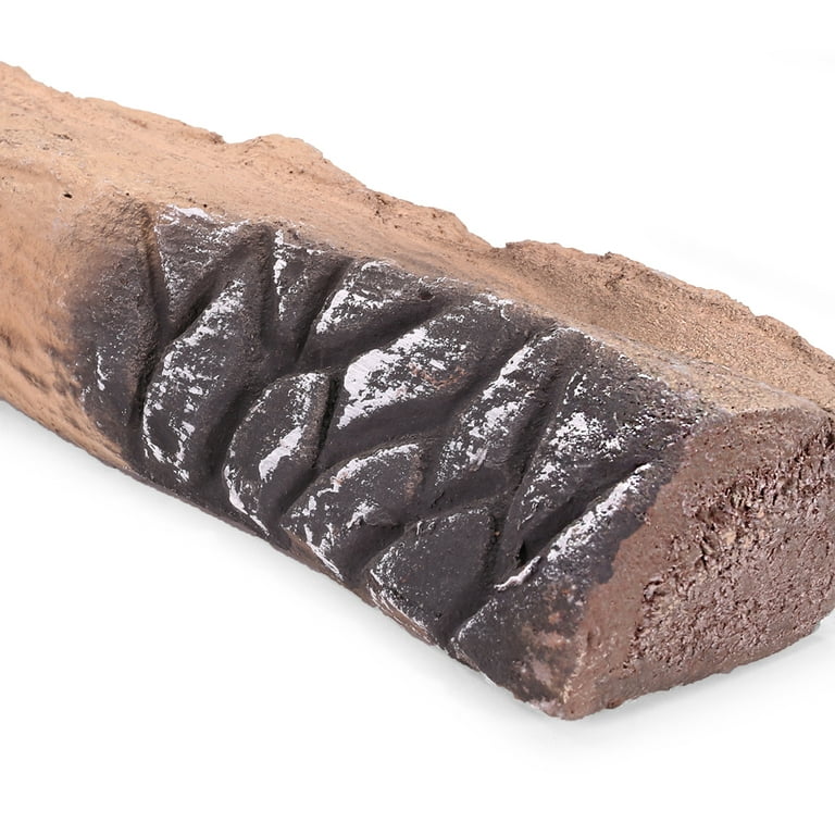 Barton 10-Pieces Ceramic Fireplace Log Stack Wood Log Gas Realistic Logs  Set Fireplace Indoor / Outdoor - Walmart.com