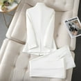 thumbnail image 5 of Chaqueta de traje pequeña para mujer, traje de estilo diosa de temperamento de moda de primavera y otoño, pantalones acampanados, traje profesional, 5 of 5