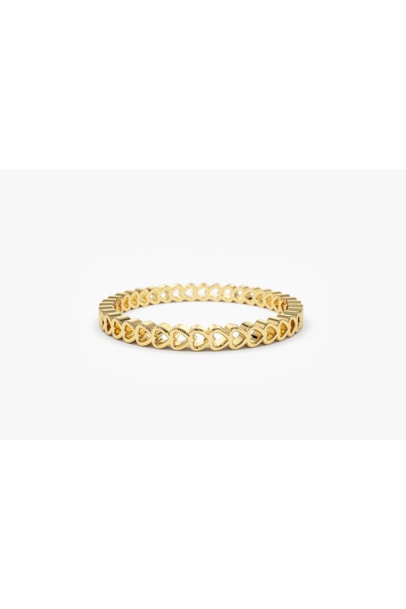 Tiny Heart Ring / Stacking Ring / Infinity Heart Ring / Promise Ring For Her / Thin Band Ring