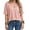 Dark pink, variant on Summer Women's Casual Solid Color T-shirt Half Sleeved Simple V-neck Tee Tops