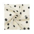 thumbnail image 4 of INSPIRE CHIC Women's Polka Dots Printed Blended Cotton Scarves, 1950s Retro Small Square Headscarf Neckerchief 21.7x21.7" Beige, 4 of 6