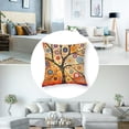 thumbnail image 5 of nygtbtfer Colorful Painting Trees European Square 2pcs Fashion Home Decor Pillowcase Color Candys Wave Throw Pillow Case with Hidden Zipper Decorative Pillowcase White, 5 of 7