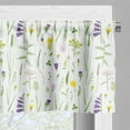 thumbnail image 3 of Ambesonne Floral Window Valance, Delicate Wild Flowers, 54" X 12", Lime Green Violet, 3 of 5