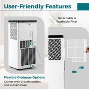 Costway 8000 BTU Portable Air Conditioner with Fan and Dehumidifier Remote Control