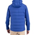 thumbnail image 2 of Men's Cutter & Buck Blue Illinois Fighting Illini Evoke Hybrid Eco Softshell Recycled Full Zip Hooded Jacket, 2 of 2