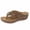 Khaki, variant on Seffadzy Women's Flip Flops Wedge Sandals Comfortable All-Day Casual Walking Shoes Dressy Summer Beach Footwear Brown 40