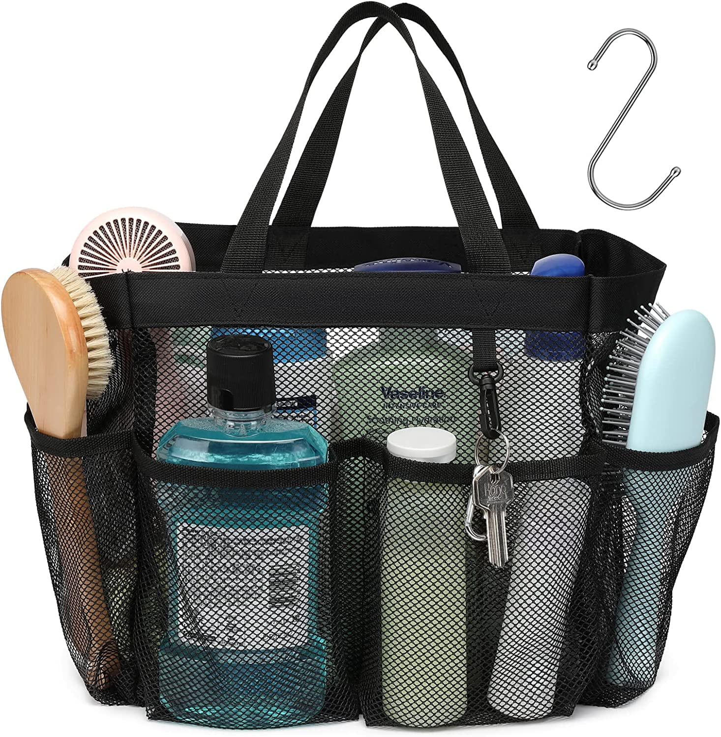 GSlife Mesh Shower Caddy Portable, Shower Caddy Quick Dry Hanging Shower  Bag for College Dorm Essentials, 8 Pockets Deeper Bath Shower Caddy Basket