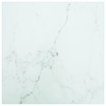 thumbnail image 1 of vidaXL Table Top White 30x30 cm 6 mm Tempered Glass with Marble Design, 1 of 4