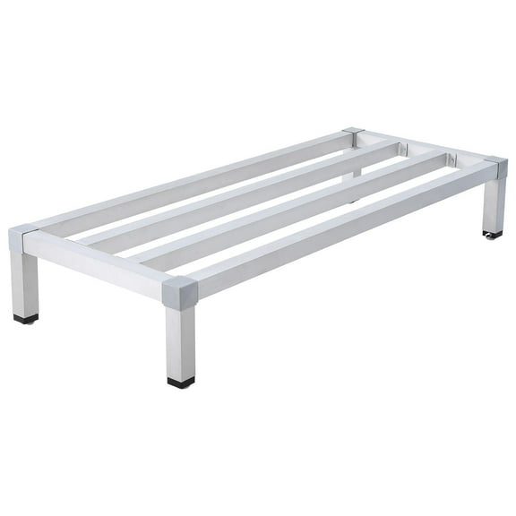 Yeshouse ExploreHorizon Aluminum Dunnage Rack| 1000 Lb Capacity Heavy Duty Storage Shelf | NSF Certified Low Platform for Kitchen, Restaurant, Supermarket, Grocery Store, Floor Protection