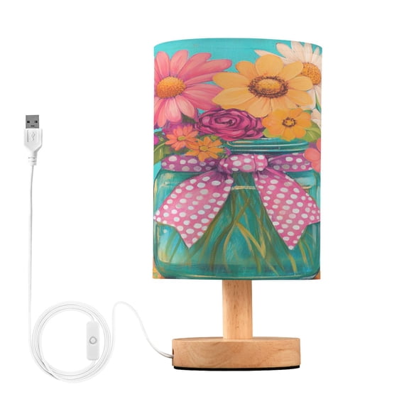 BZSMCE Lamp Modern Colorful Flowers Creative Patter Night Light