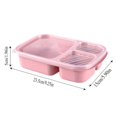 thumbnail image 4 of Microwaveable Leakproof Separate Bento Box Lunch Box, Food Container Storage Box Outdoor Fishing Camping Home Kitchen Accessories, 4 of 4