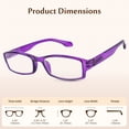 thumbnail image 3 of Reading Glasses For Men & Women _ 2 Pack of Readers _ Spring Arms & Dura-Tight Screws _ Always Have a Stylish Look and Crystal Clear Vision When You Need It!, 3 of 10