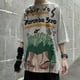 thumbnail image 3 of M-5XL 6XL 7XL 8XL Moda Playeras De gran tamaño Playera Hombres Playeras Camisa Versión coreana de One Piece Luffy print ins gráficos para hombres retro anime casual camisa de talla grande camiseta de, 3 of 4