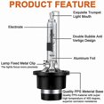 thumbnail image 2 of 6000K White HID Xenon Headlight Bulbs, 35W D2R Conversion Kit for Vehicle Lighting Replacement, 2 of 5
