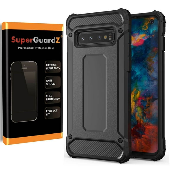 Case For Samsung Galaxy S10 Plus - SuperGuardZ Heavy-Duty Shockproof Protective Armor LED Stylus Pen