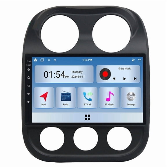 RoverOne 6 128G Android Car Stereo Bluetooth Carplay GPS for Jeep Compass 1 MK 2009-2015