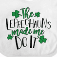 thumbnail image 4 of Inktastic St. Patrick's Day the Leprechauns Made Me Do It Boys or Girls Baby Bib, 4 of 4