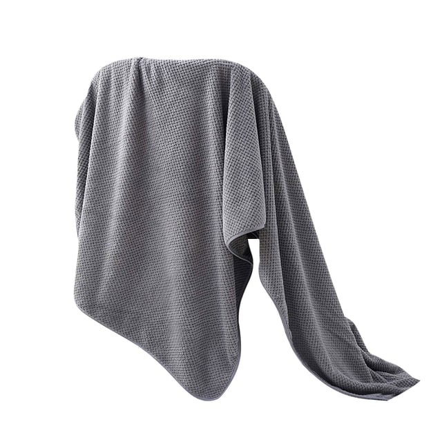 Yhmxh 1 toalla de baño de terciopelo para adultos, uso diario en el hogar, toalla absorbente para el cabello que no deja residuos de cabello, toalla de playa, toalla de baño.