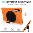 thumbnail image 7 of XYX Case for Samsung Galaxy Tab S6 10.5 inch SM-T860/SM-T865 with 360 Degree Rotating, Hand Strap, Shoulder Strap, Orange, 7 of 7