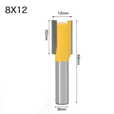 

BCLONG 1pc 8mm Shank Bottom Wood Cleaning Bit Straight Router Bit Clean Milling Cutter