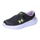 thumbnail image 1 of Zapatos Under Armour Infant Surge 4 para niñas, color negro/morado, modelo 5US, 1 of 9