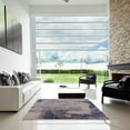thumbnail image 6 of Ahgly Company Indoor Rectangle Mid-Century Modern Rosy Brown Pink Oriental Area Rugs, 2' x 5', 6 of 6
