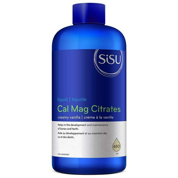 Sisu - Cal Mag Citrates Liquide avec D3, 450ml Multiples Saveurs
