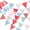 Red Blue and White, variant on 39Ft Triangle Bunting Banner, 42Pcs Tea Floral Party Bunting Cotton Fabric Flags Pennant Garlands for Birthday Party, Wedding, Baby Shower, Outdoor and Home Decoration(Red Blue and White)