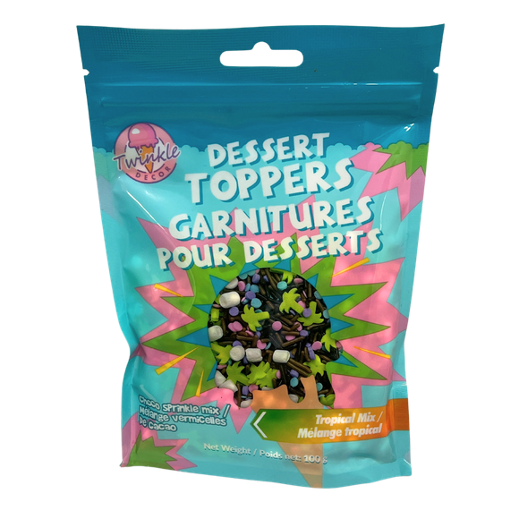 Twinkle Dessert Toppers - Tropical Sprinkle Mix (Choco Sprinkle Mix), Twinkle Dessert Toppers - Tropical Sprinkle Mix (Choco Sprinkle Mix) -100g
